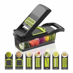 Razatoare multifunctionala pentru legume cu 7 accesorii interschimbabile