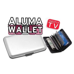 Portofel pentru carduri si bani cu carcasa din aluminiu