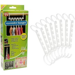 Set 8 suporturi organizatoare pentru umerase, Wonder Hanger