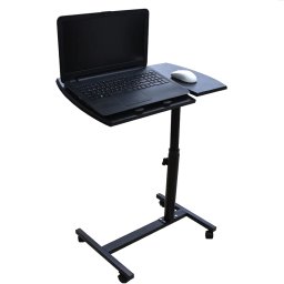 Masa reglabila pentru laptop de tip birou cu roti si inaltime reglabila