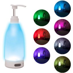 Dozator de sapun cu lumina LED si senzor de miscare, Soap Brite 400ml
