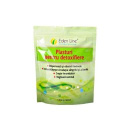 Plasturi pentru detoxifiere cu turmalina 10 bucati,Eden Line