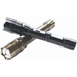 Lanterna metalica cu electrosoc pentru autoaparare, HW-1108