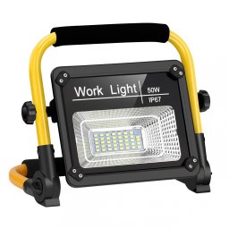 Proiector solar portabil tip lampa de lucru 50W,cu incarcare solara si USB