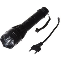 Lanterna cu electrosoc pentru autoaparare din material aluminiu
