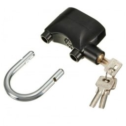 Lacat cu alarma 110dB si senzor de vibratii pentru antiefractie