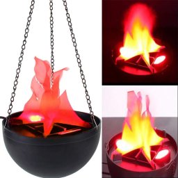 Lampa electrica ce imita flacarile cu flacara falsa