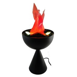 Lampa electrica cu picior ce imita flacarile cu flacara falsa