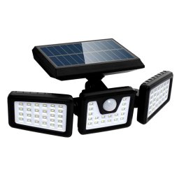 Lampa solara tripla split cu senzor de miscare si 74 LED-uri