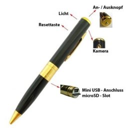 Pix cu camera spion video, minicamera video spion ascunsa in pix Super Mini DV-BPR6