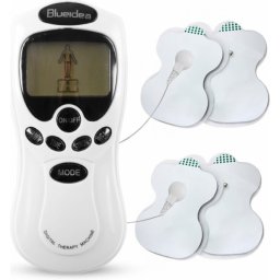 Aparat electrostimulare musculara Blueidea, cu 4 electrozi si afisaj LCD