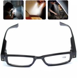 Ochelari pentru citit dotati cu 2 LEDuri si dioptrii +2.00,Multi Strength