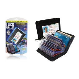 Portofel anti scanare carduri Lock Wallet, 36 carduri