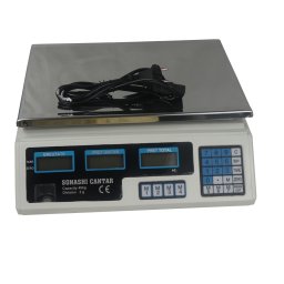 Cantar electronic 40 Kg profesional cu dublu afisaj si acumulator, Sonashi