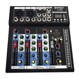 Mixer audio digital profesional fara amplificare Bluetooth WVNGR F4-MB