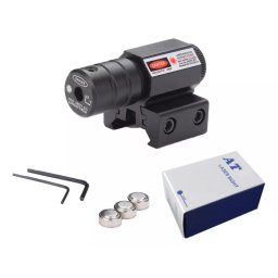 Punctator fascicul luminos,laser rosu pentru fixare pe sina RIS 11 sau 20 mm