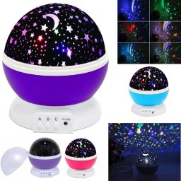Lampa veghe proiectie stele si luna cu rotatie 360 Star Master