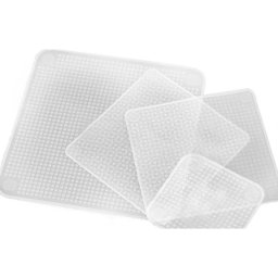 Set 4 folii pentru alimente din silicon reutilizabile, Stretch and Fresh