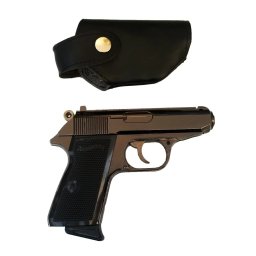 Bricheta antivant tip Pistol Walther PPK Cal 7,65 mm,cu teaca inclusa