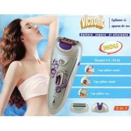 Aparat si Epilator de ras 3 in 1 Victronic VC9135