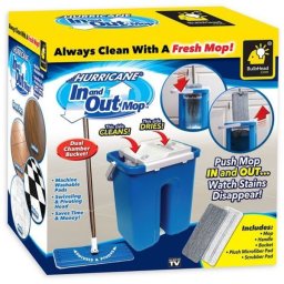 Mop rotativ revolutionar cu galeata Hurricane In and Out Mop