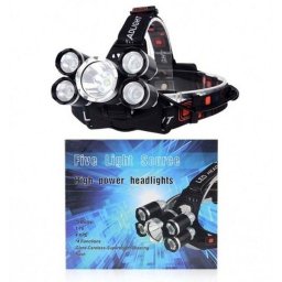 Lanterna frontala High Power cu 5 leduri puternice CREE