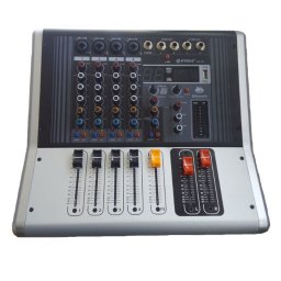Mixer amplificat profesional WVNGR KA-40, cu 4 canale, 4 intrari microfon si cititor USB
