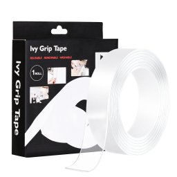 Banda transparenta dublu adeziva Ivy Grip, 1 metru