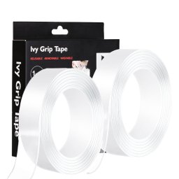 Banda dublu adeziva transparenta Ivy Grip, 3 metri