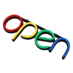 Reclama semn luminos Led neon cu mesaj Open