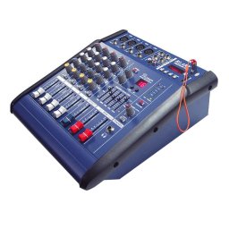 Mixer audio profesional cu amplificare putere 2x250 W si 4 canale