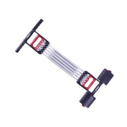 Extensor fitness multifunctional cu arcuri metalice pentru brate, piept si picioare