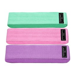 Set 3 benzi elastice cu 3 nivele de rezistenta pentru exercitii de fitness