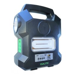 Kit solar portabil Gdlite GD-1000A, cu USB, Bluetooth, Radio FM, MP3 Player si 4 becuri incluse