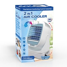 Racitor de aer 2 in 1 Air Cooler cu vaporizator si rotatie 360