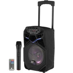 Boxa tip troler JRH A85, 300 W cu microfon wireless si telecomanda