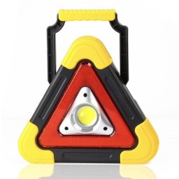 Triunghi reflectorizant iluminat LED cu incarcare solara sau prin USB