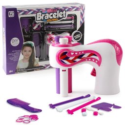 Joc interactiv fetite DIY Rope Bracelet, set impletit parul codite si accesorii