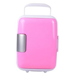 Mini frigider portabil 12V-220V cu capacitate 4 litri, pentru casa sau auto