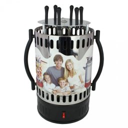 Rotisor electric vertical Boxiya 1350 W, pentru 6 frigarui
