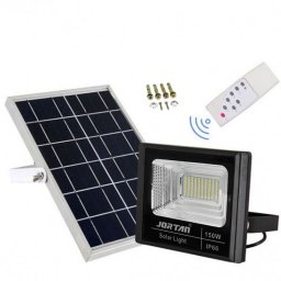 Proiector 150W cu LED SMD, panou solar si telecomanda, Jortan JT-BJ150W-TZ