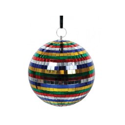 Glob disco cu oglinzi multicolor diametru 20 cm