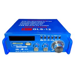 Amplificator audio GLS-12 cu putere 2 x 45 W si functie Karaoke prin Bluetooth
