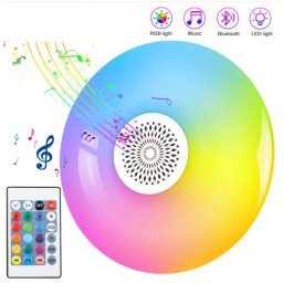 Lampa muzicala Led RGB si Alb cu Boxa, Bluetooth si telecomanda