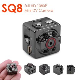 Mini camera spion SQ8 Full HD 1080P cu senzor de miscare si stabilizator imagine