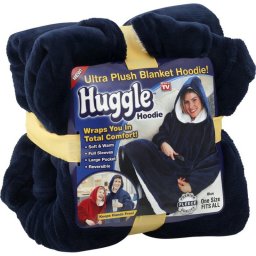 Patura cu maneci stil hanorac cu gluga si buzunar,Huggle Hoodie