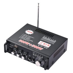 Amplificator audio stereo cu Bluetooth si afisaj LCD, putere 2 x 50W RMS