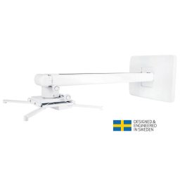Suport Videoproiector Perete Multibrackets MB-0339 Reglabil 600- 1300mm 25kg Alb