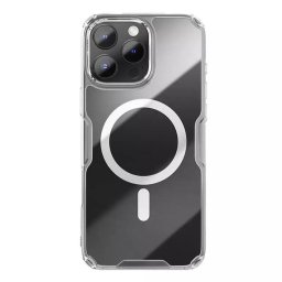 Husa Husa pentru iPhone 16 Pro Max - Nillkin Nature TPU Pro Magnetic Case - Transparent