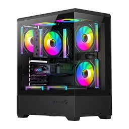 Carcasa DarkFlash Computer Case C365 Black (+5 Fans)